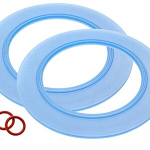 Impresa Canister Flush Valve Seal Equivalent to American Standard Toilet Parts 7301111-0070A / 7301111 0070A - Replacement Rubber Seal for Toilet, 2-Pack, Blue