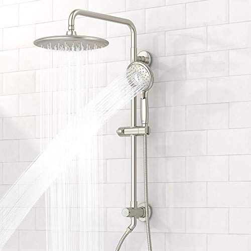 American Standard 9035804.295 Spectra Versa System with Rain Showerhead and Hand Shower, 2.5 GPM, Brushed Nickel