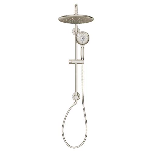 American Standard 9035804.295 Spectra Versa System with Rain Showerhead and Hand Shower, 2.5 GPM, Brushed Nickel