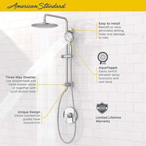 American Standard 9035804.295 Spectra Versa System with Rain Showerhead and Hand Shower, 2.5 GPM, Brushed Nickel