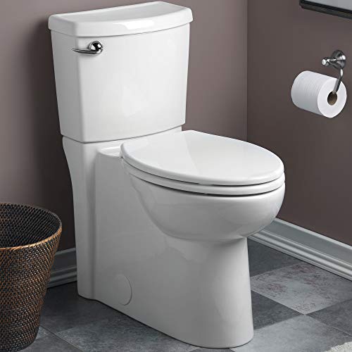 American Standard 2988101.020 Cadet 3 FloWise 2-Piece 1.28 GPF Single Flush Right Height Round Front Toilet with Concealed Trapway, White