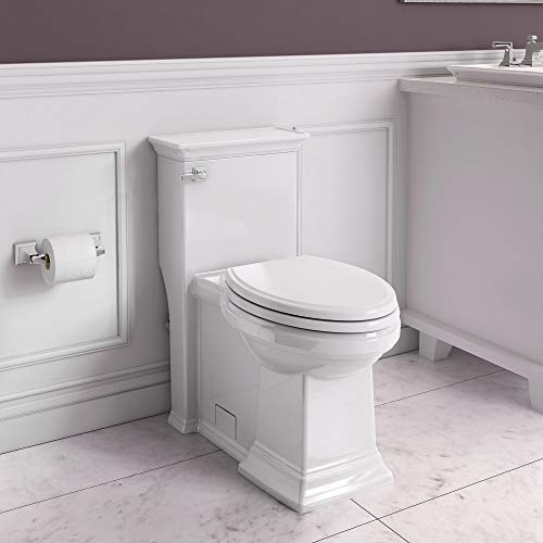 American Standard 2851A104.020 Town Square S Right Height Elongated One-Piece Toilet with Seat, White