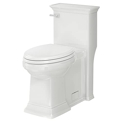 American Standard 2851A104.020 Town Square S Right Height Elongated One-Piece Toilet with Seat, White