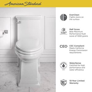 American Standard 2851A104.020 Town Square S Right Height Elongated One-Piece Toilet with Seat, White