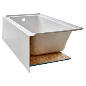 american standard 2973202.011 studio integral apron bathtub left drain 60 in. x 30 in. in arctic white