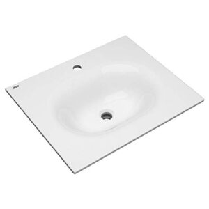 american standard 1297001.020 studio s 24-inch vanity top sink – center hole, white