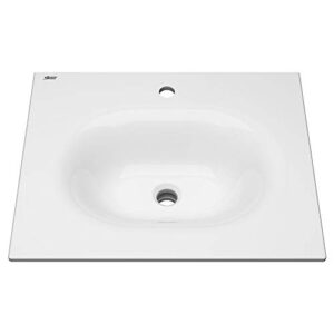 American Standard 1297001.020 Studio S 24-inch Vanity Top Sink – Center Hole, White