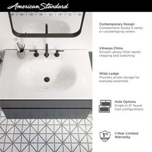 American Standard 1297001.020 Studio S 24-inch Vanity Top Sink – Center Hole, White