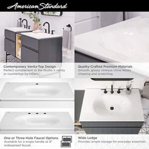 American Standard 1297001.020 Studio S 24-inch Vanity Top Sink – Center Hole, White