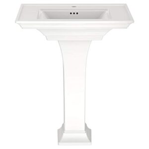 american standard 297100.02 town square s pedestal sink-center hole only in white