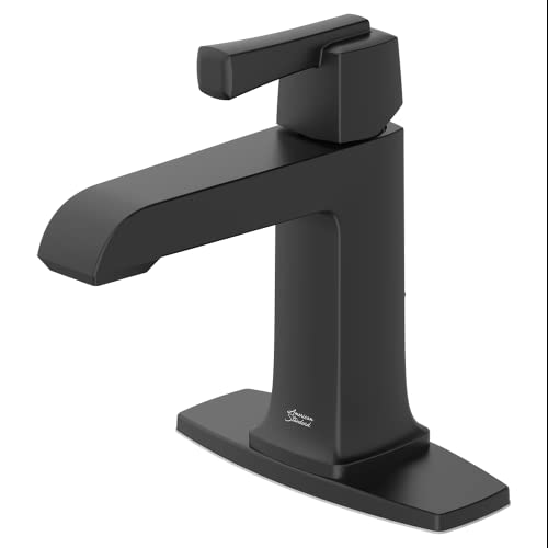 American Standard 7353101.243 Townsend Single Hole Bathroom Faucet with Single Handle, Brass, Matte Black