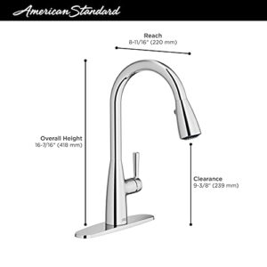 Glacier Bay American Standard Fairbury 2S Single-Handle Pull-Down Sprayer Kitchen Faucet in Stainless Steel, Silver