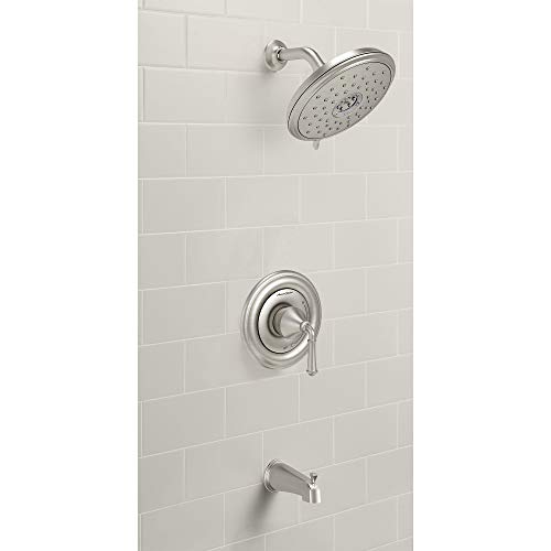 American Standard TU420502.295 Portsmouth Round Tub and Shower Trim Kit with Cartridge, Brushed Nickel