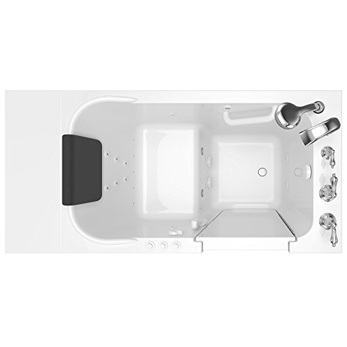 American Standard 2848.109.CRW Gelcoat Whirlpool and Air Spa 28"x48" Right Side Door Walk-In Bathtub in White