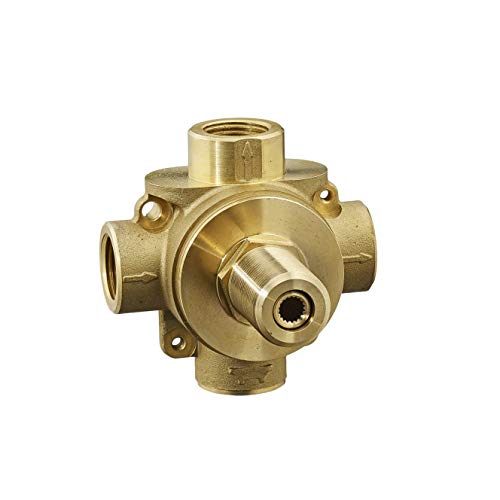 American Standard R433S 3-Way in-Wall Diverter Valve Body, Brass