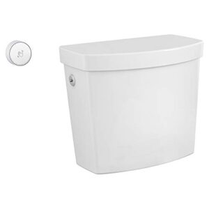 american standard 4000709.020 cadet touchless 1.28 gpf single flush toilet tank only, white