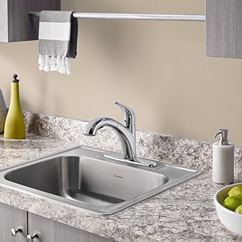 American Standard 22SB.6252283S.075 Colony Top Mount ADA 25x22 Single Bowl Stainless Steel 3-Hole Kitchen Sink