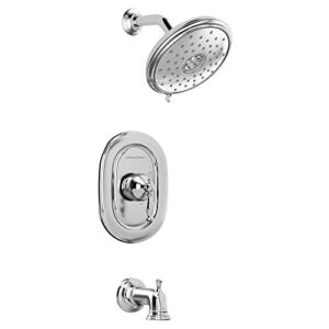 american standard tu440508.002 quentin tub trim kit with water-saving shower head and cartridge, polished chrome