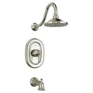american standard tu440502.295 quentin tub and shower trim kit with cartridge, brushed nickel