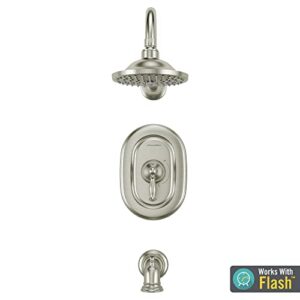 American Standard TU440502.295 Quentin Tub and Shower Trim Kit with Cartridge, Brushed Nickel