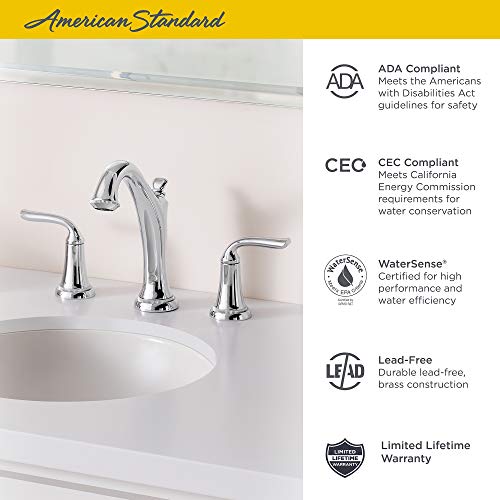 American Standard 7106801.002 Patience Widespread Bathroom Faucet, Polished Chrome