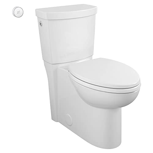 American Standard 2989709.020 Concealed Trapway Cadet Touchless 2-Piece 1.28 GPF Single Flush Elongated Toilet, Seat Included, White