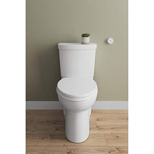 American Standard 2989709.020 Concealed Trapway Cadet Touchless 2-Piece 1.28 GPF Single Flush Elongated Toilet, Seat Included, White