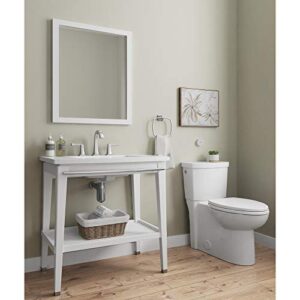 American Standard 2989709.020 Concealed Trapway Cadet Touchless 2-Piece 1.28 GPF Single Flush Elongated Toilet, Seat Included, White