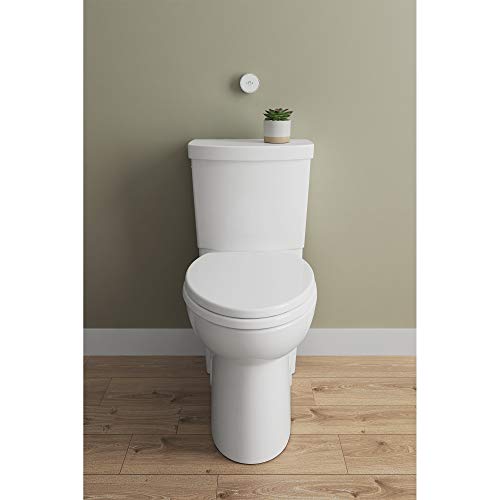 American Standard 2989709.020 Concealed Trapway Cadet Touchless 2-Piece 1.28 GPF Single Flush Elongated Toilet, Seat Included, White