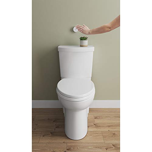 American Standard 2989709.020 Concealed Trapway Cadet Touchless 2-Piece 1.28 GPF Single Flush Elongated Toilet, Seat Included, White