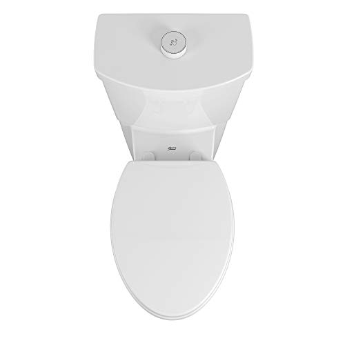 American Standard 2989709.020 Concealed Trapway Cadet Touchless 2-Piece 1.28 GPF Single Flush Elongated Toilet, Seat Included, White