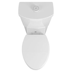 American Standard 2989709.020 Concealed Trapway Cadet Touchless 2-Piece 1.28 GPF Single Flush Elongated Toilet, Seat Included, White