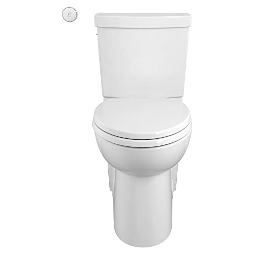 American Standard 2989709.020 Concealed Trapway Cadet Touchless 2-Piece 1.28 GPF Single Flush Elongated Toilet, Seat Included, White