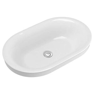 american standard 1296000.020 studio s 23-inch oval above-counter sink, white