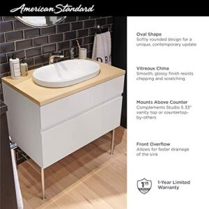 American Standard 1296000.020 Studio S 23-inch Oval Above-Counter Sink, White