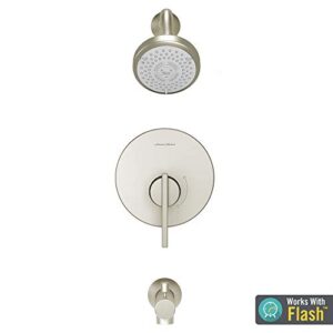 American Standard TU430508.295 Berwick Tub Trim Kit with Water-Saving Shower Head and Cartridge, Brushed Nickel