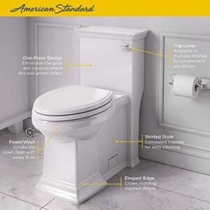 American Standard 2851A105.020 Town Square S Right Height Elongated One-Piece Toilet with Seat, White