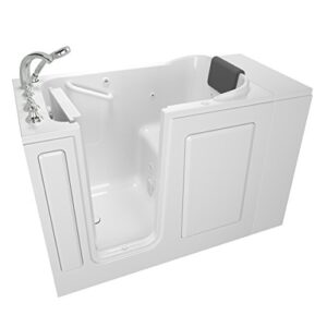 american standard 2848.109.wlw gelcoat whirlpool and soaking 28″x48″ left side door walk-in bathtub in white