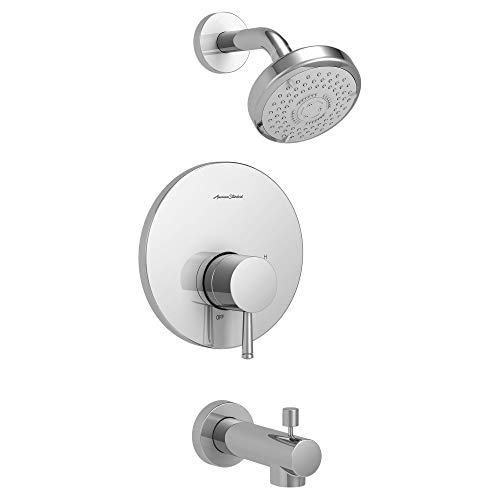 American Standard TU064508.002 Serin Tub Trim Kit with Water-Saving Shower Head and Cartridge, Polished Chrome