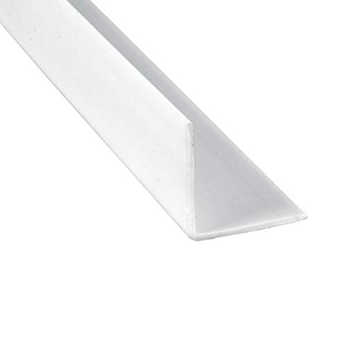 Prime-Line MP10069 Vinyl Corner Shield, White, Pack of 6 – 2-3/8” x 48” – Durable Vinyl Corner Guards, Easy to Install, Protects Wall Edges from Paint Chips, Wallpaper Tears, and Fingerprints