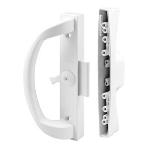 prime-line c 1263 clamp type sliding door latch, white