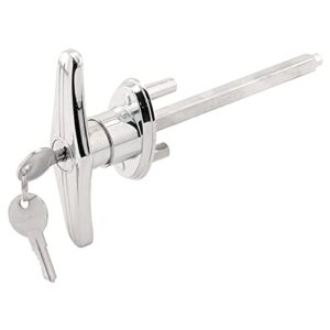 prime-line mp52169 keyed t-handle, 5/16 inch x 4-5/8 inch square shaft, diecast construction, chrome, (single pack)