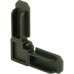 prime-line mp7728 screen frame corner, 5/16 inch x 3/4 inch, bronze plastic (100-pack)