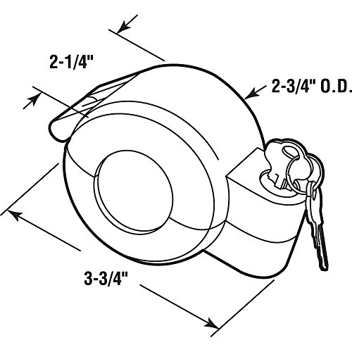 Prime-Line S 4180 Door Knob Lock-Out Device – Prevents Turning of Door Knob and Access to Keyhole, Can be Used for Home Rentals, Evictions, Job Sites and More – Keyed Alike, Gray Diecast