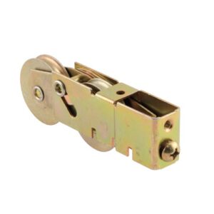 prime-line d 1984 sliding door tandem roller assembly with 1-1/2 inch steel ball bearing , gold