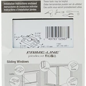 Prime-Line F 2667 Window Sash Lock for Vinyl Windows, White