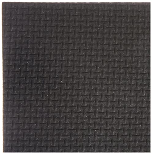 Prime-Line MP76740 Heavy-Duty Non-Slip Furniture Pads, 1/4 inch Thick x 4 inch x 4 inch Squares, Self-Adhesive Backing, Brown Felt w/Black Rubber, Pack of 8