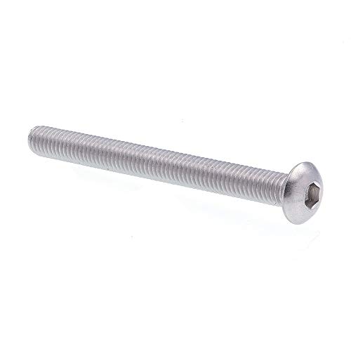 Prime-Line 9169173 Socket Cap Screws, Button Head, Hex (Allen) Drive, #10-32 X 2 in, Grade 18-8 Stainless Steel, (10-pack)