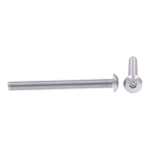 Prime-Line 9169173 Socket Cap Screws, Button Head, Hex (Allen) Drive, #10-32 X 2 in, Grade 18-8 Stainless Steel, (10-pack)