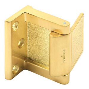 prime-line mp4934 hotel door blocker/ door stop in satin brass, gold